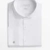 Slim Fit Cotton Shirt with Double Cuffs