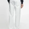 Slim Fit Denim-Effect Trousers