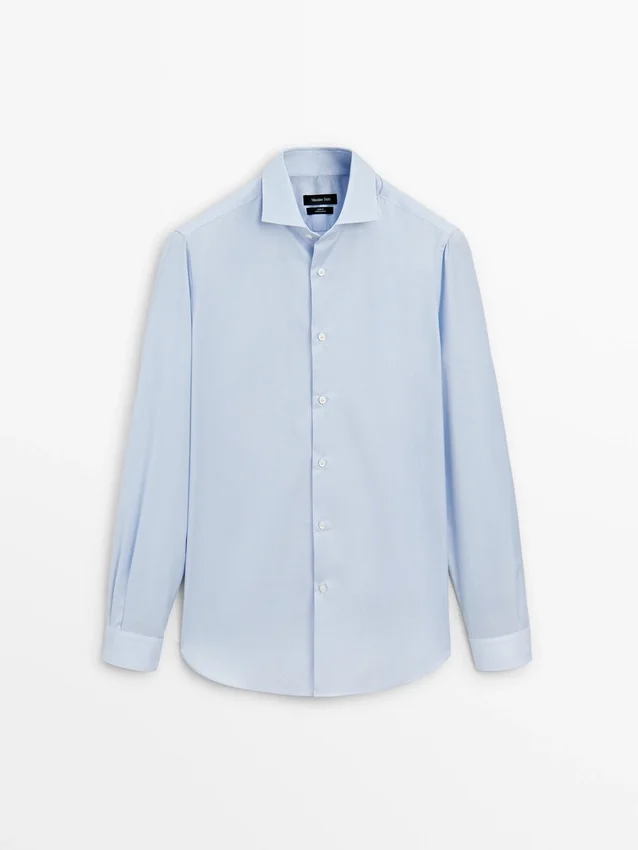 Slim Fit Micro-Striped Shirt Slim Fit Micro-Striped Shirt