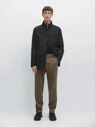 Slim-Fit Micro-Textured Trousers Slim-Fit Micro-Textured Trousers