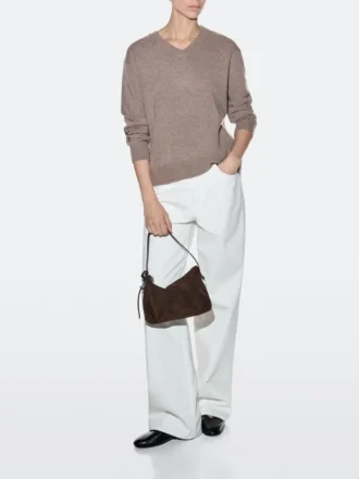 Small Split Suede Leather Bag