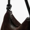 Small Split Suede Leather Bag Small Split Suede Leather Bag