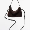 Small Split Suede Leather Bag Small Split Suede Leather Bag