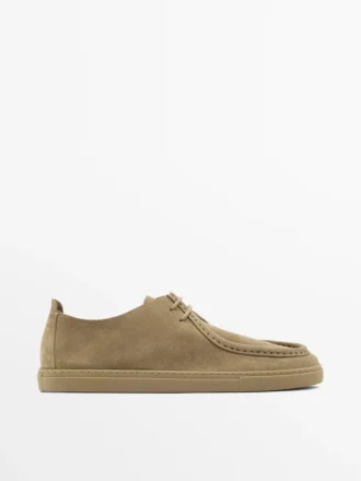 Soft Leather Moc Toe Shoes