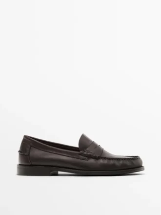 Soft Oiled Leather Penny Loafers