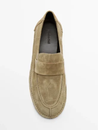 Soft Split Leather Loafers
