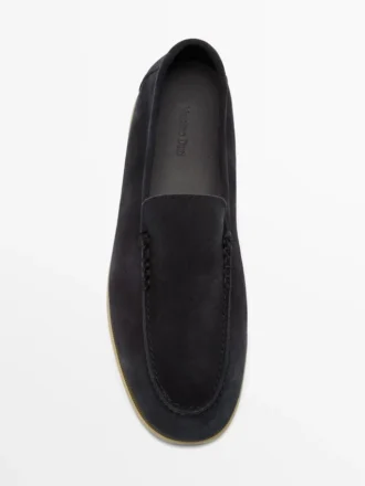 Soft Split Leather Loafers