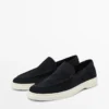 Split Leather Loafers with Moc Toe Split Leather Loafers with Moc Toe
