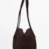 Split Leather West Satchel Bag Split Leather West Satchel Bag