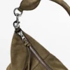 Split Suede Leather Bucket Bag