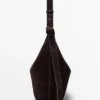 Split Suede Leather Bucket Bag