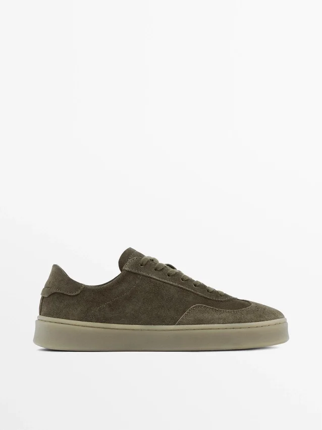 Split Suede Leather Trainers Split Suede Leather Trainers