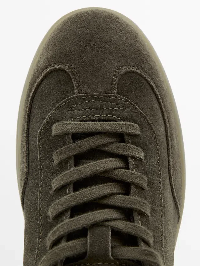 Split Suede Leather Trainers Split Suede Leather Trainers