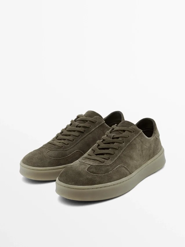 Split Suede Leather Trainers Split Suede Leather Trainers