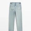Straight-Leg High-Waist Jeans