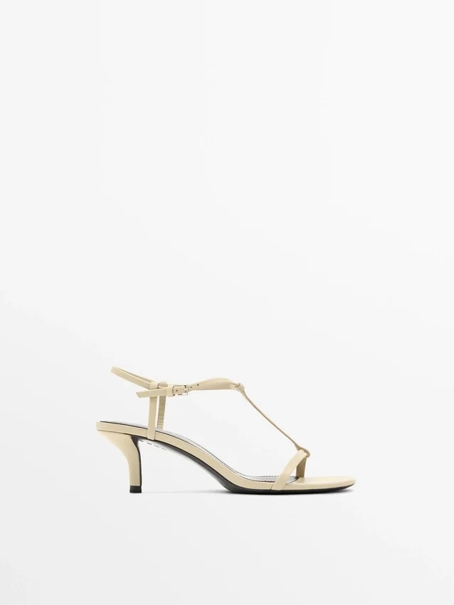 Strappy Mid-Heel Sandals Strappy Mid-Heel Sandals
