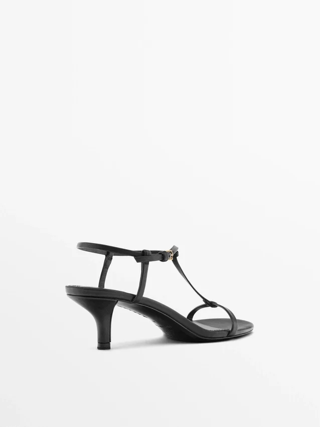 Strappy Mid-Heel Sandals Strappy Mid-Heel Sandals