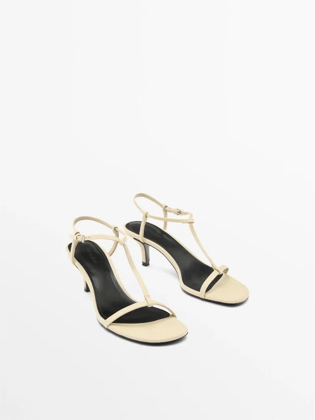Strappy Mid-Heel Sandals Strappy Mid-Heel Sandals