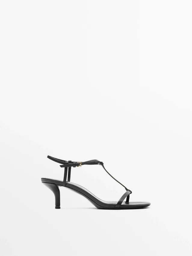 Strappy Mid-Heel Sandals Strappy Mid-Heel Sandals