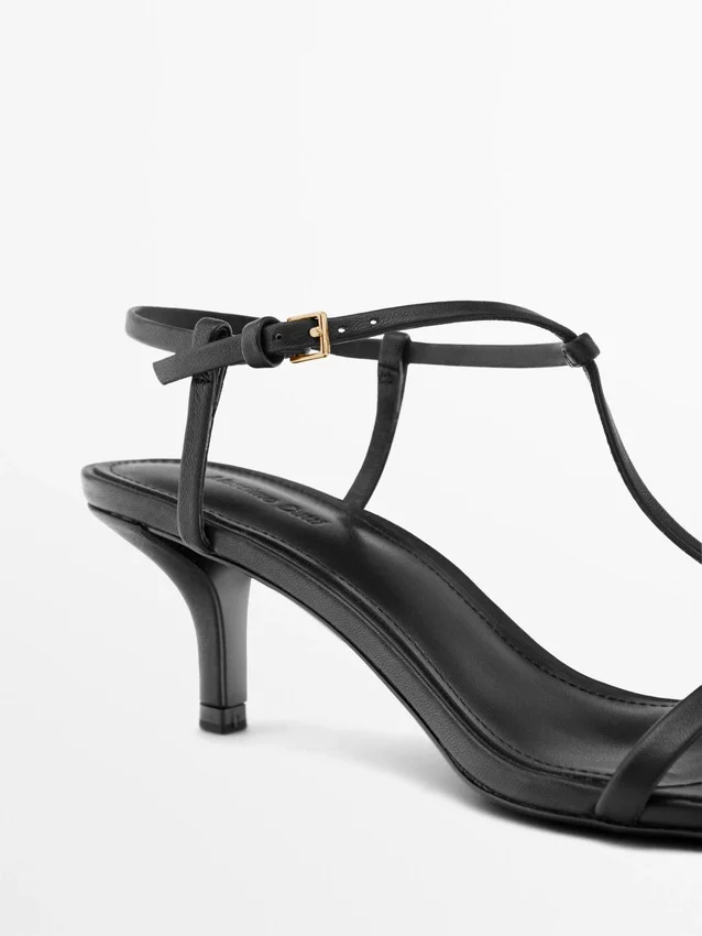 Strappy Mid-Heel Sandals Strappy Mid-Heel Sandals