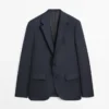 Striped Cool Wool Suit Blazer Striped Cool Wool Suit Blazer