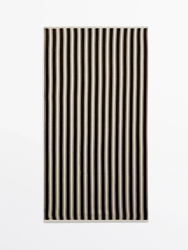 Striped Cotton Towel Striped Cotton Towel