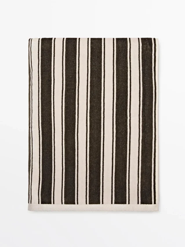 Striped Cotton Towel Striped Cotton Towel