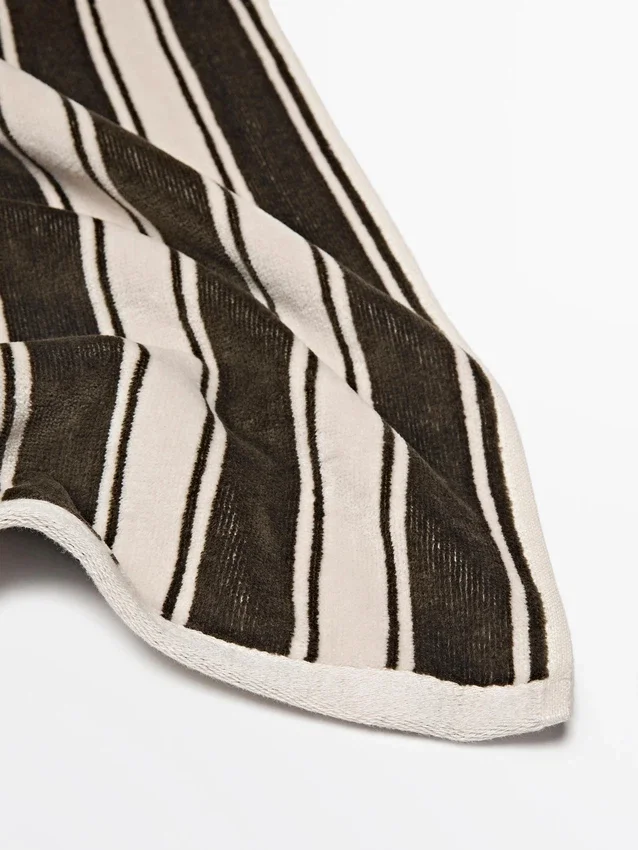 Striped Cotton Towel Striped Cotton Towel