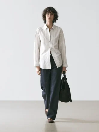 Striped Flowing Shirt