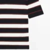 Striped Knit Polo Sweater