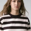 Striped Long Sleeve Cotton T-Shirt