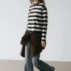 Striped Long Sleeve Cotton T-Shirt