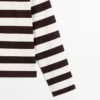 Striped Long Sleeve Cotton T-Shirt