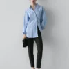 Striped Loose-Fitting Shirt Striped Loose-Fitting Shirt
