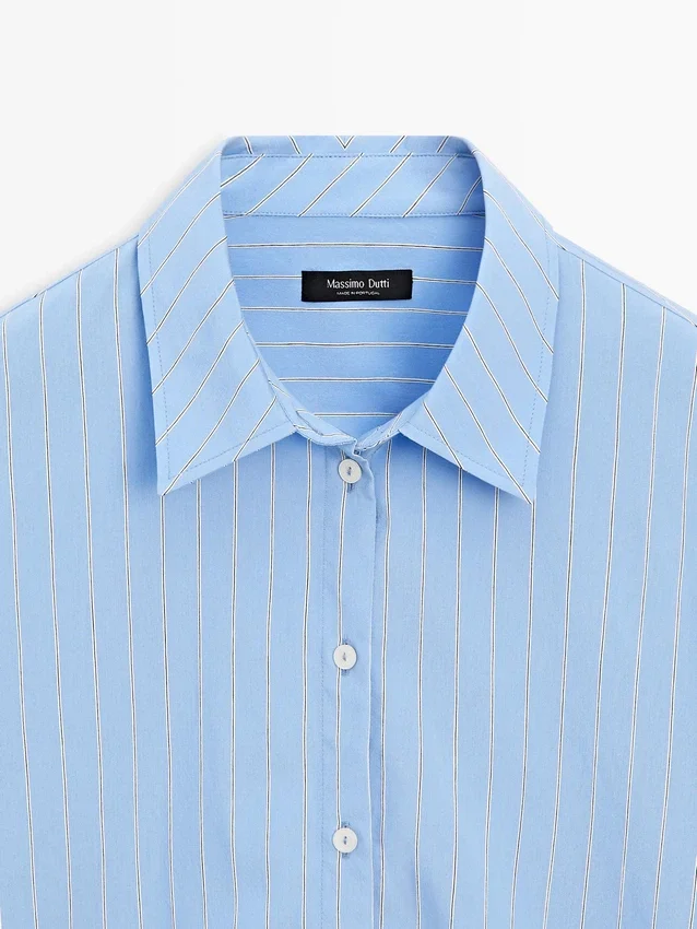 Striped Loose-Fitting Shirt Striped Loose-Fitting Shirt