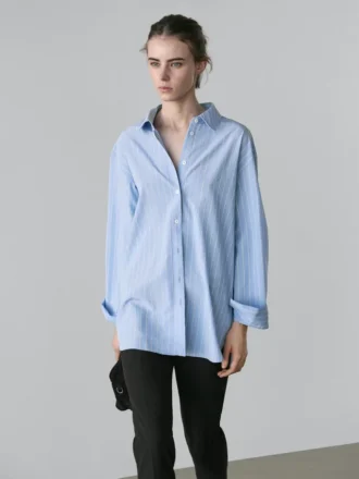 Striped Loose-Fitting Shirt