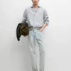 Striped Slim Fit Linen Shirt