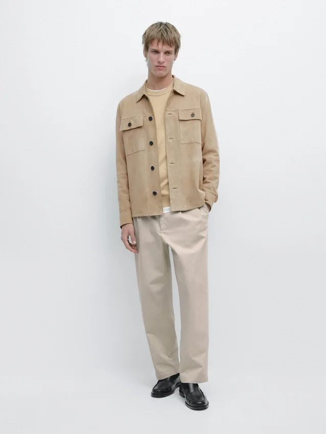 Suede Leather Overshirt Suede Leather Overshirt