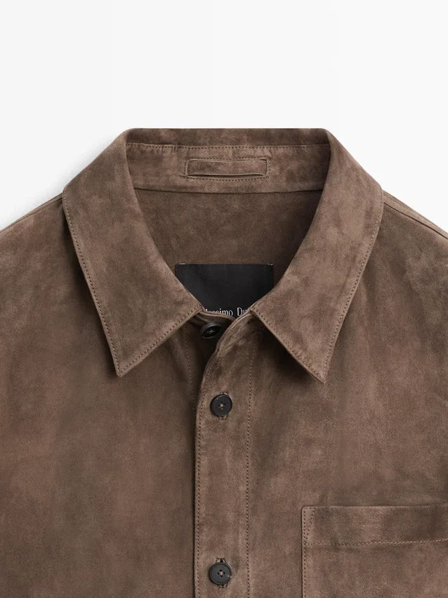 Suede Leather Overshirt Suede Leather Overshirt