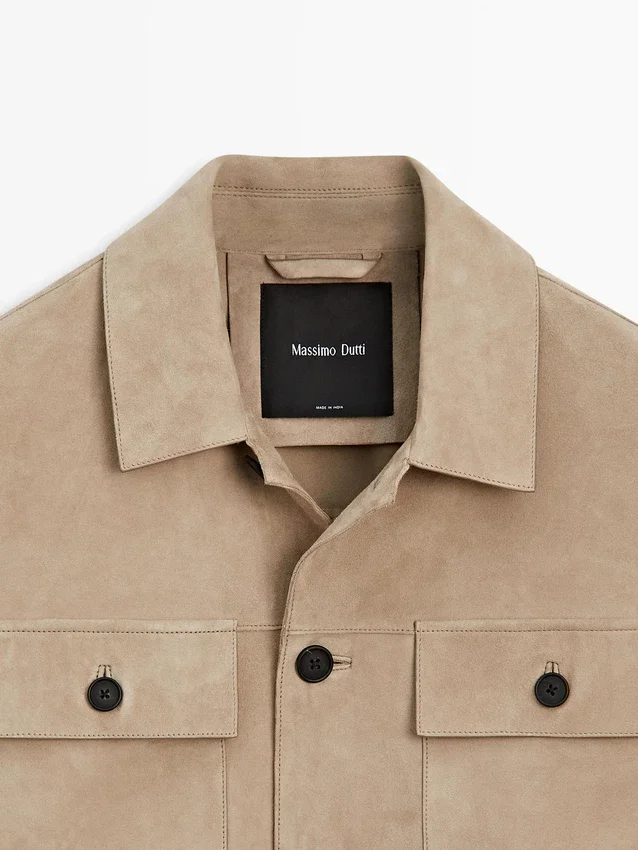 Suede Leather Overshirt Suede Leather Overshirt