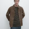 Suede Leather Overshirt Suede Leather Overshirt