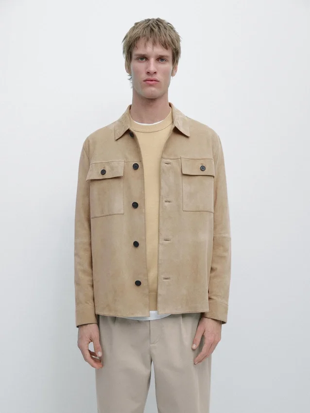 Suede Leather Overshirt Suede Leather Overshirt