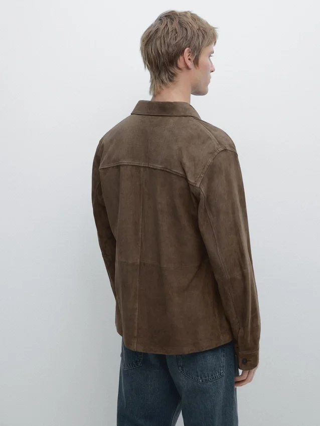 Suede Leather Overshirt Suede Leather Overshirt