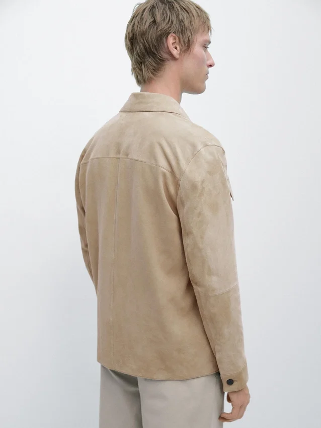 Suede Leather Overshirt Suede Leather Overshirt