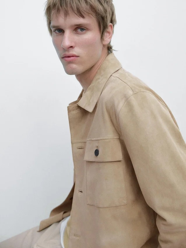 Suede Leather Overshirt Suede Leather Overshirt