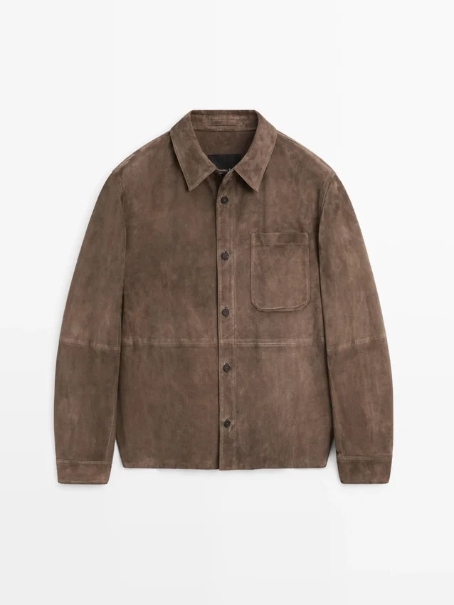 Suede Leather Overshirt Suede Leather Overshirt