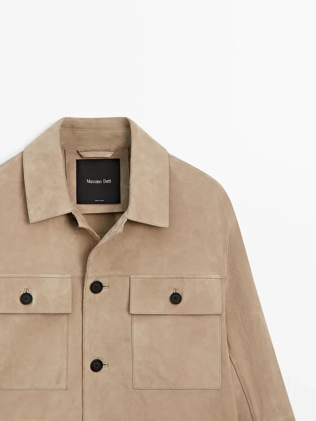 Suede Leather Overshirt Suede Leather Overshirt