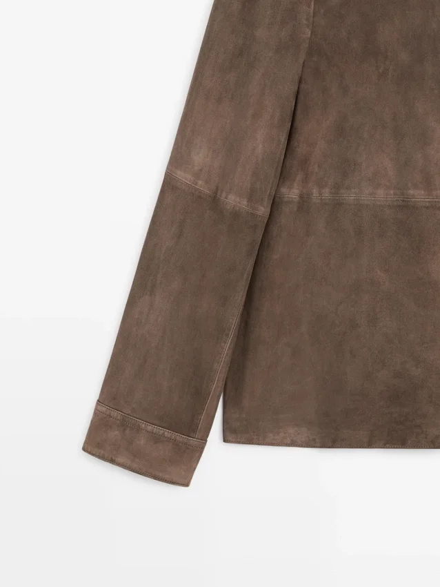 Suede Leather Overshirt Suede Leather Overshirt