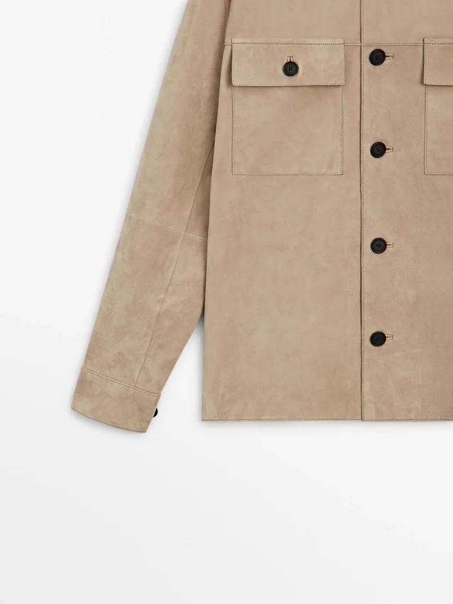 Suede Leather Overshirt Suede Leather Overshirt
