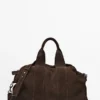Suede Leather Travel Bag